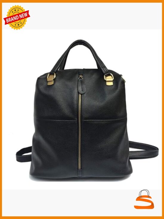 Genuine Leather Backpack Purse for Women Travel Crossbody Bag main image 6